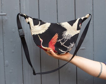 Pattern "Crane" shoulder bag - hannisch