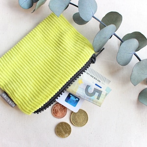 Cartera pequeña de pana lima neón - hannisch