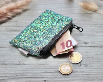 Holographic Glitter Green Small Purse- hannisch