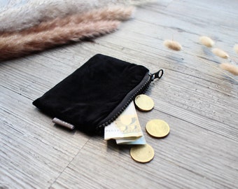 Cartera Pequeña Terciopelo Negro - Hannisch