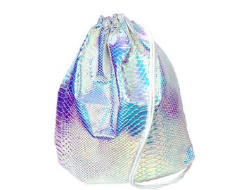 KLEIN Schlangen Holographic Rosa Gym Bag - hannisch