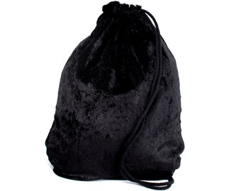 Velvet Black Gym Bag - hannisch