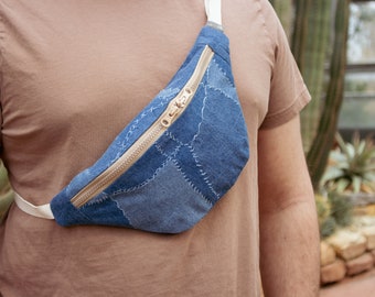 Jeans Flicken  Bauchtasche - hannisch