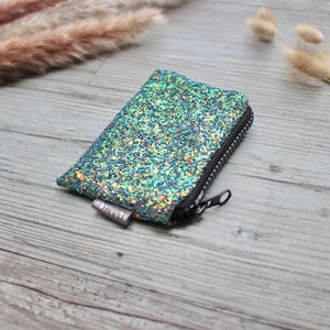 Holographic Glitter Green Small Purse hannisch image 3