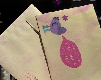 "Carrier pigeon" envelope