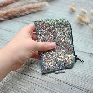 Holographic Glitter Green Small Purse hannisch image 2