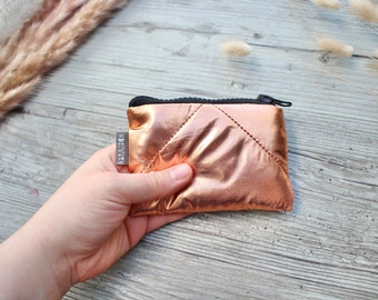 Copper Quilted Fabric Small Purse- hannisch