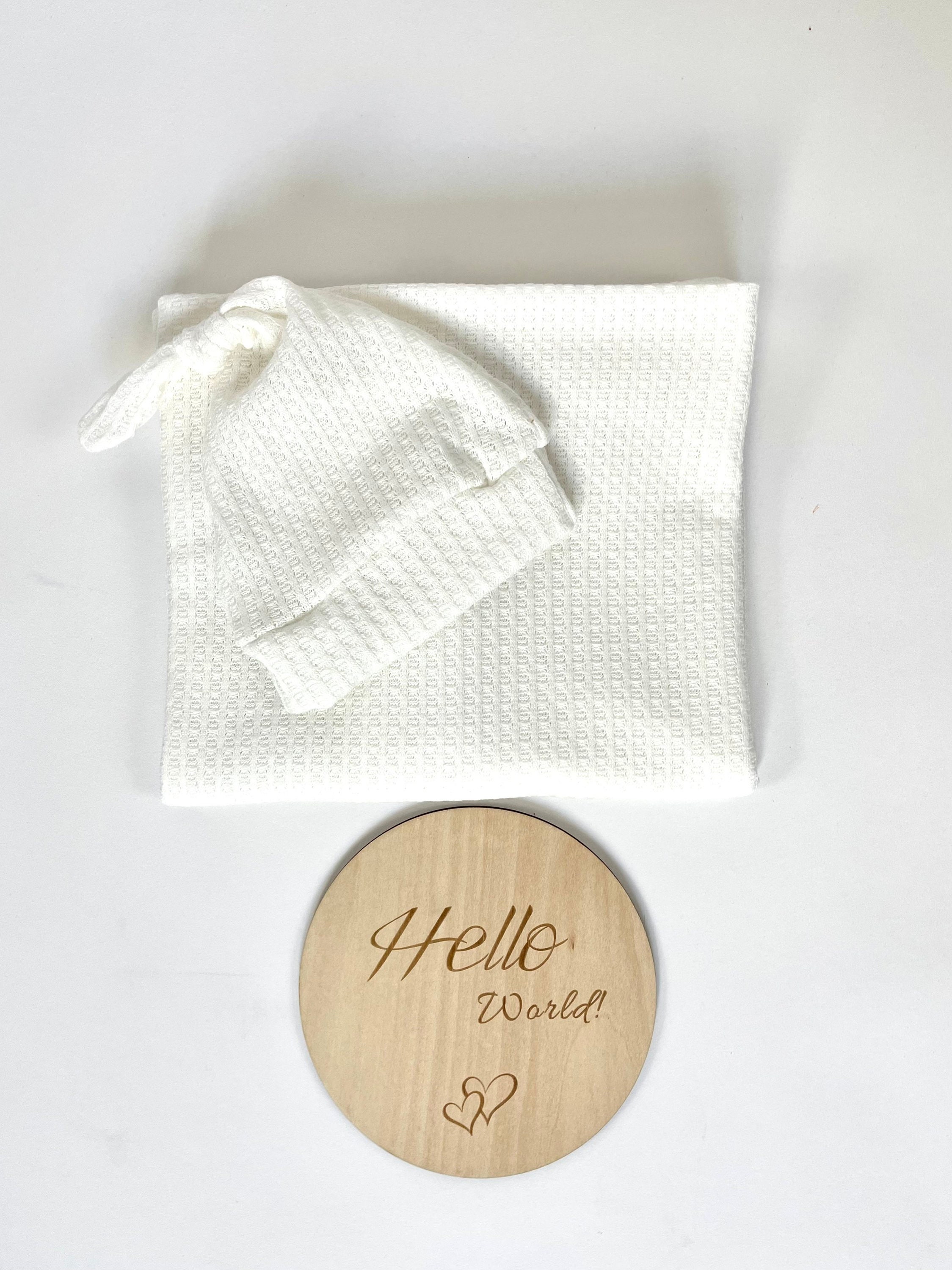 Ivory Waffle Knit Swaddle Waffle Baby Swaddle Blanket Take Etsy