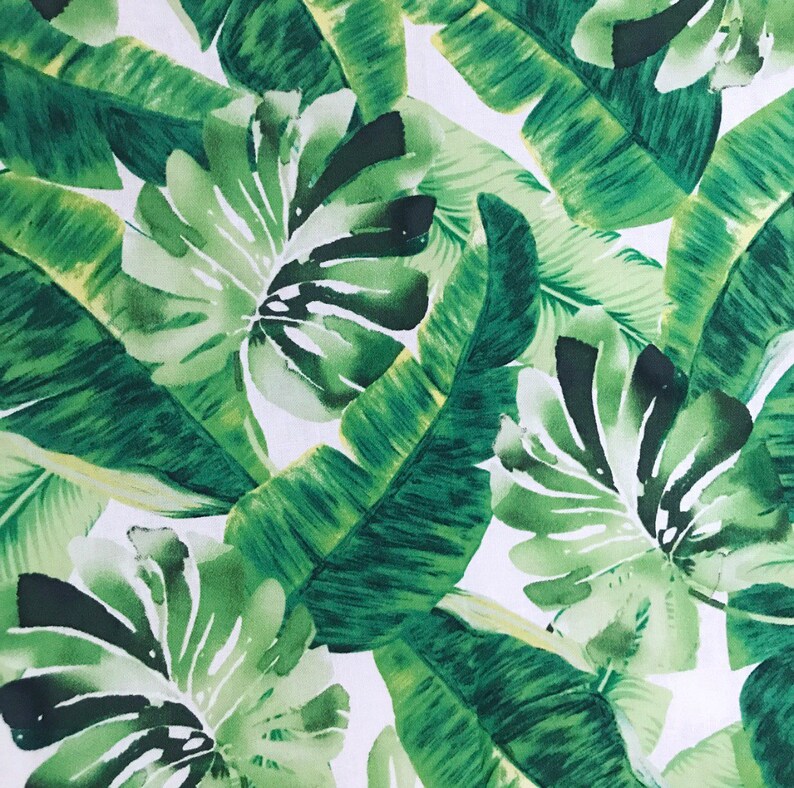 Tropical Palms Crib Sheet Emerald Green Mint Palm Leaves Etsy