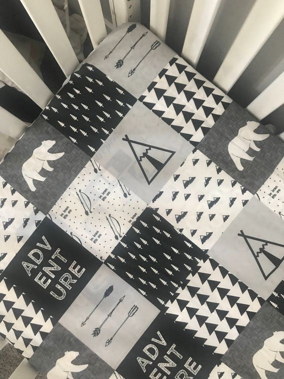 adventure awaits crib sheet