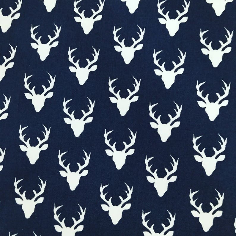 Home Living Fitted Sheets Navy Blue Buck Head Crib Sheet And White Deer Tribal Baby Bedding Forest Woodland Home Living Fitted Sheets Navy Blue, Blue Deer Head Baby Bedding