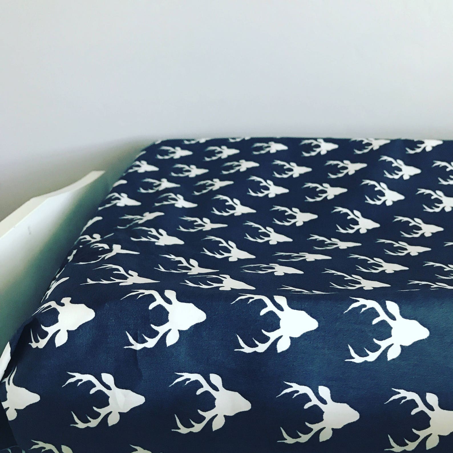 Antlers bedding deer changing pad cover baby boy bedding Etsy