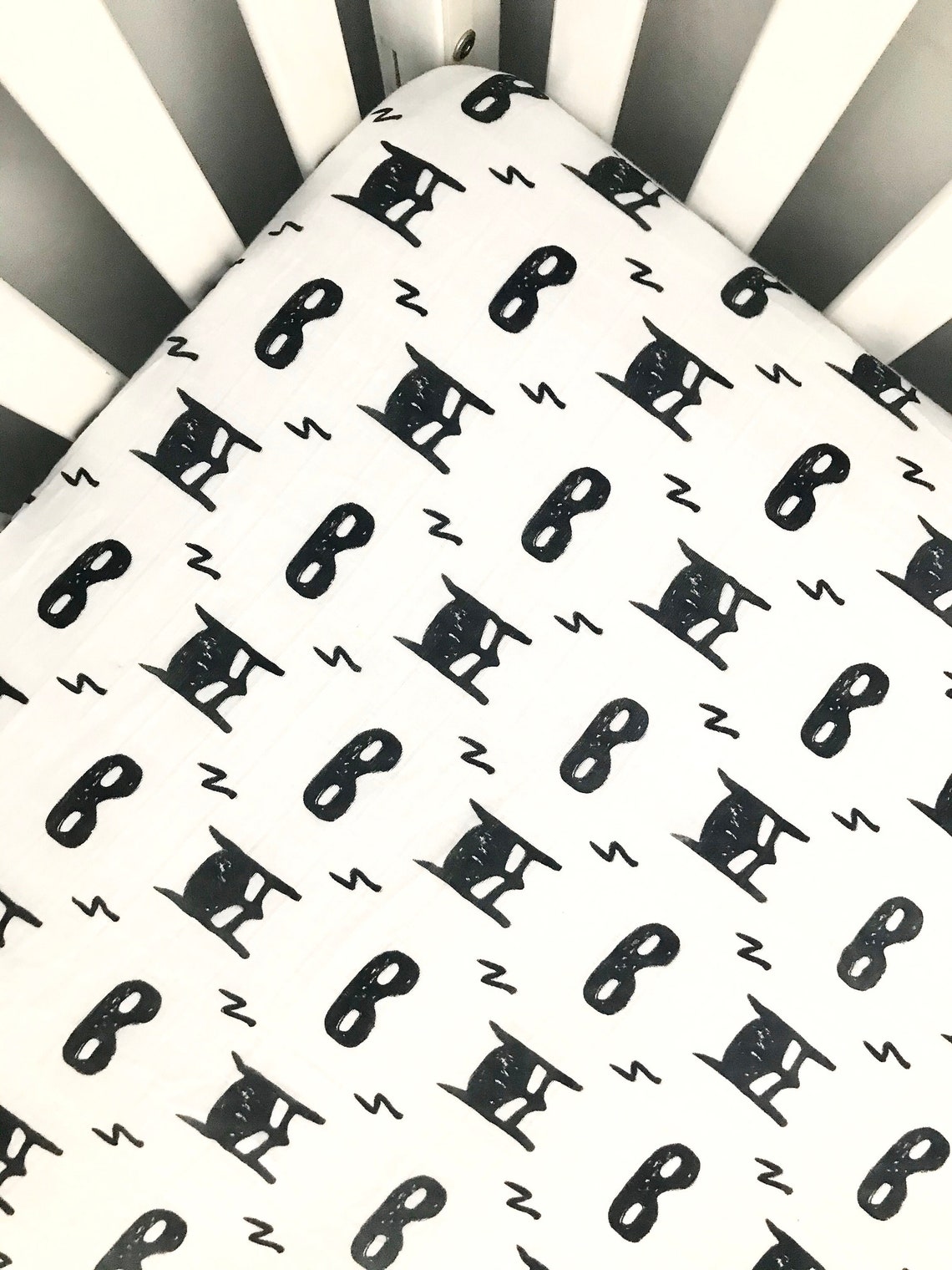 Batman superhero crib bedding baby boy fitted crib sheet Etsy