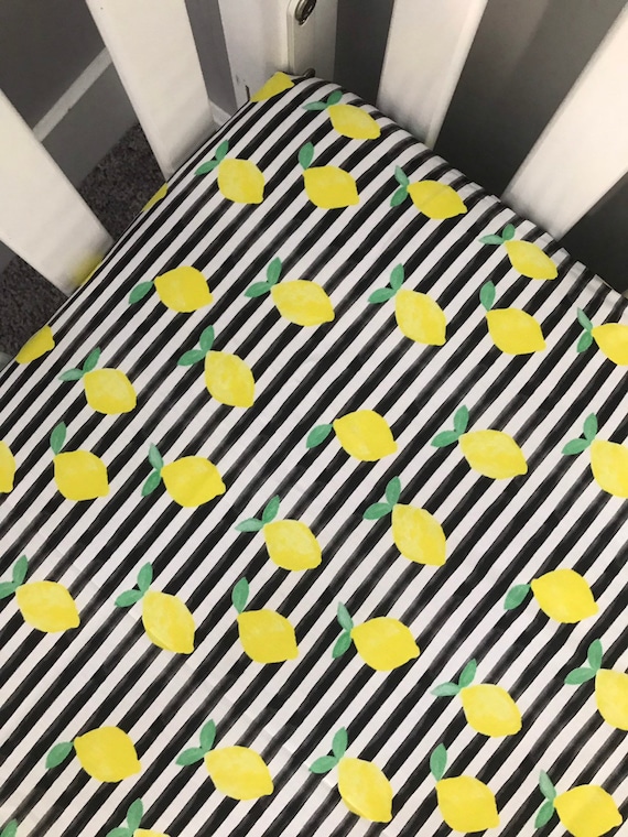 lemon crib sheet