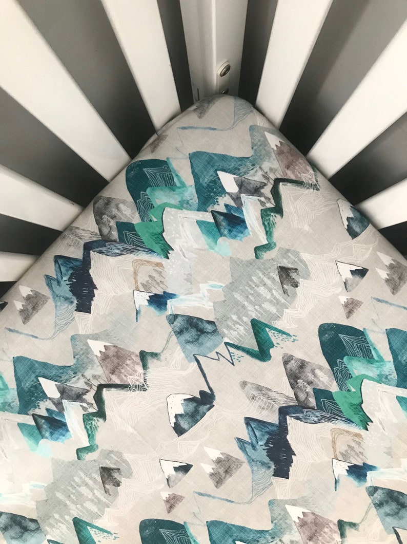Call of the wild fitted crib sheet mountain baby bedding Etsy
