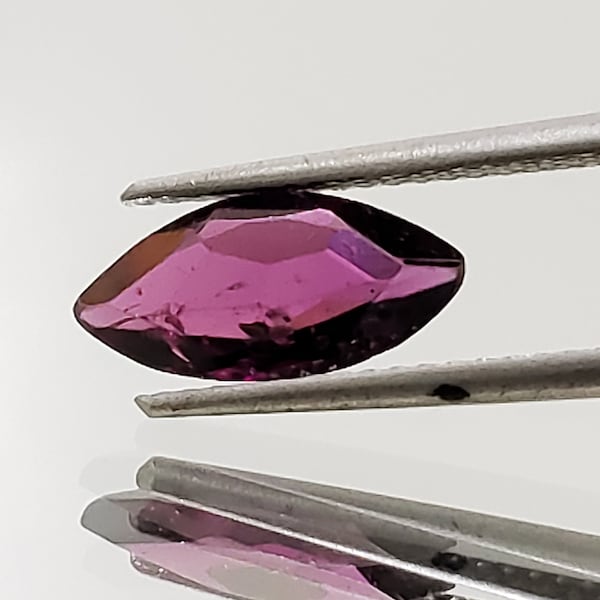 1.7cts. Grape Garnet Faceted Rhodolite Marquise Gemstone 11.7mm x 5.8mm x 2.7mm Faceted Natural Purple Mozambique Africa Rhodolite Gemstone