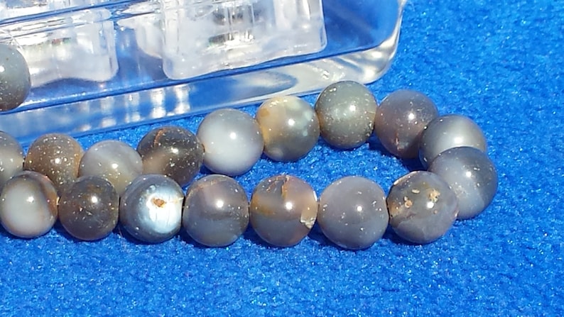 Gemstone Semi Precious Fancy Agate Smooth Round Beads 12 Inch Strand 11.7mm To 13.7mm Fancy Agate Beads Multi Color Agate