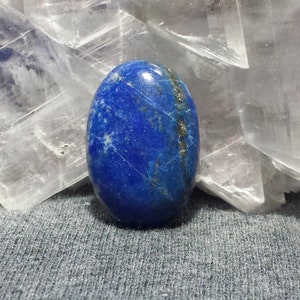 Natural 35cts. Afghanistan Lapis Lazuli Oval Cabochon 26.8mm x 18mm x 8.1mm Natural Semi Precious Blue Lapis Lazuli Gemstone Oval Cabochon