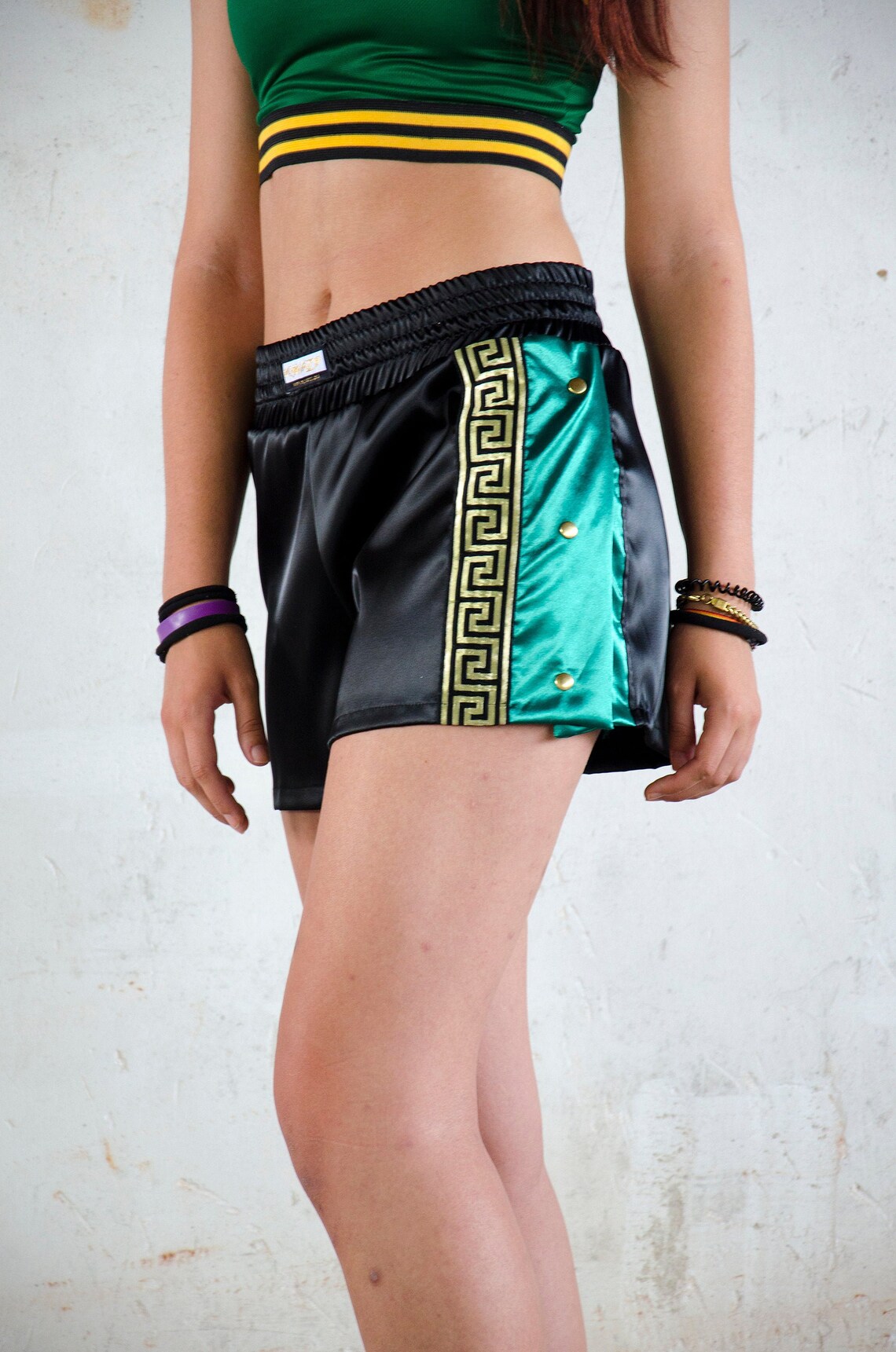 Very Thai Shorts, Black & Green Etsy