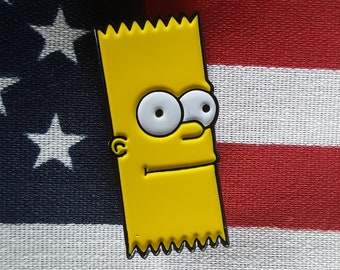 Pin de esmalte de Los Simpson con cinta de Bart