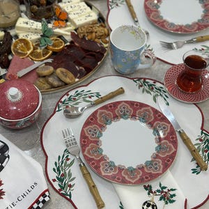 New Year&#39;s Placemat  Napkin Set, New Year&#39;s Table, Dinner Table Service, Home Gift, Table Decor, Kitchen Decoration, Christmas Gift