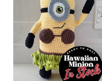 Hand Crocheted Hawaiian Minion - 1 in stock