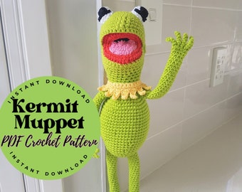 Muppet Show Rainbow Connection KERMIT MUPPET - PDF Crochet Pattern
