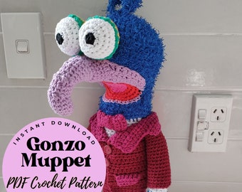 Vintage Muppet Show GONZO MUPPET - PDF Crochet Pattern