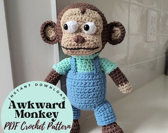Puppet Meme AWKWARD MONKEY PDF Crochet Pattern