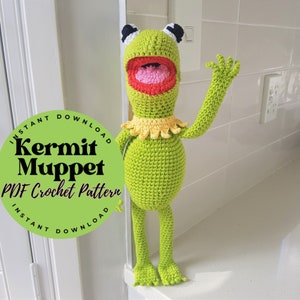 Muppet Show Rainbow Connection KERMIT MUPPET - PDF Crochet Pattern
