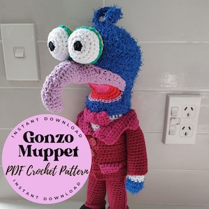 Vintage Muppet Show GONZO MUPPET - PDF Crochet Pattern