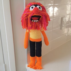 ANIMAL Muppet PDF Crochet Pattern The Muppet Show The Electric Mayhem image 2