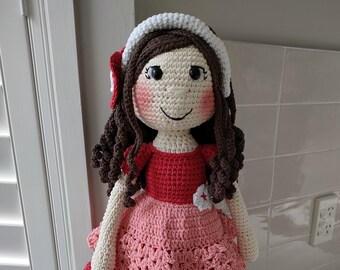 Hand Crocheted Zara Doll Amigurumi Doll | Crochet Doll | Stuffed Heirloom Doll | Crochet Doll For Sale | Rag Doll | Plush Doll