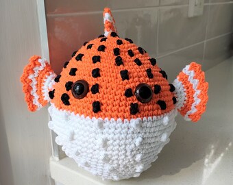 Hand Crocheted Penny the Pufferfish