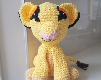 Hand Crocheted Nala the Lion Stuffed Animal | Lion Plushy | Crochet Lion | Lion Plush | Amigurumi Lion | Safari Nursery | Stuffed Animal Toy