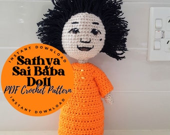 SATHYA SAI Baba Idol Figurine - PDF Crochet Pattern