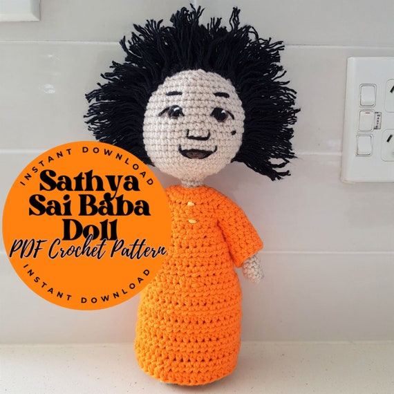 SATHYA SAI Baba Idol Figurine - PDF Crochet Pattern