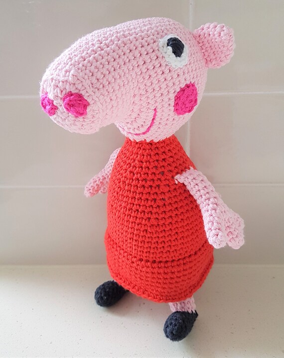 Hand Crocheted Peppa Pig