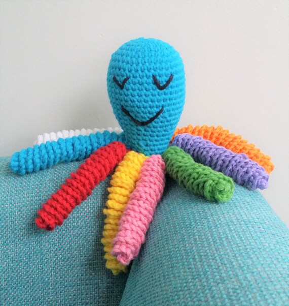 Hand Crocheted Sleeping Octopus Nicu Octopus | Preemie Octopus Stuffed Baby Toy |Preemie Twins | Gift For Preemie