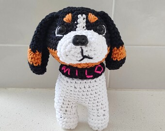 Hand Crocheted Personalised Cavalier King Charles Spaniel Dog Mom Gift | Animal Lover Gift | Cavalier Mom | Cavalier Gifts