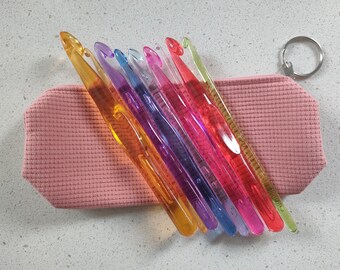 9 Piece Crochet Hook Set Incl Case | Gift For Crocheters