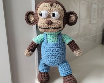 Hand Crocheted Awkward Monkey | Monkey Puppet | Gift For Her
