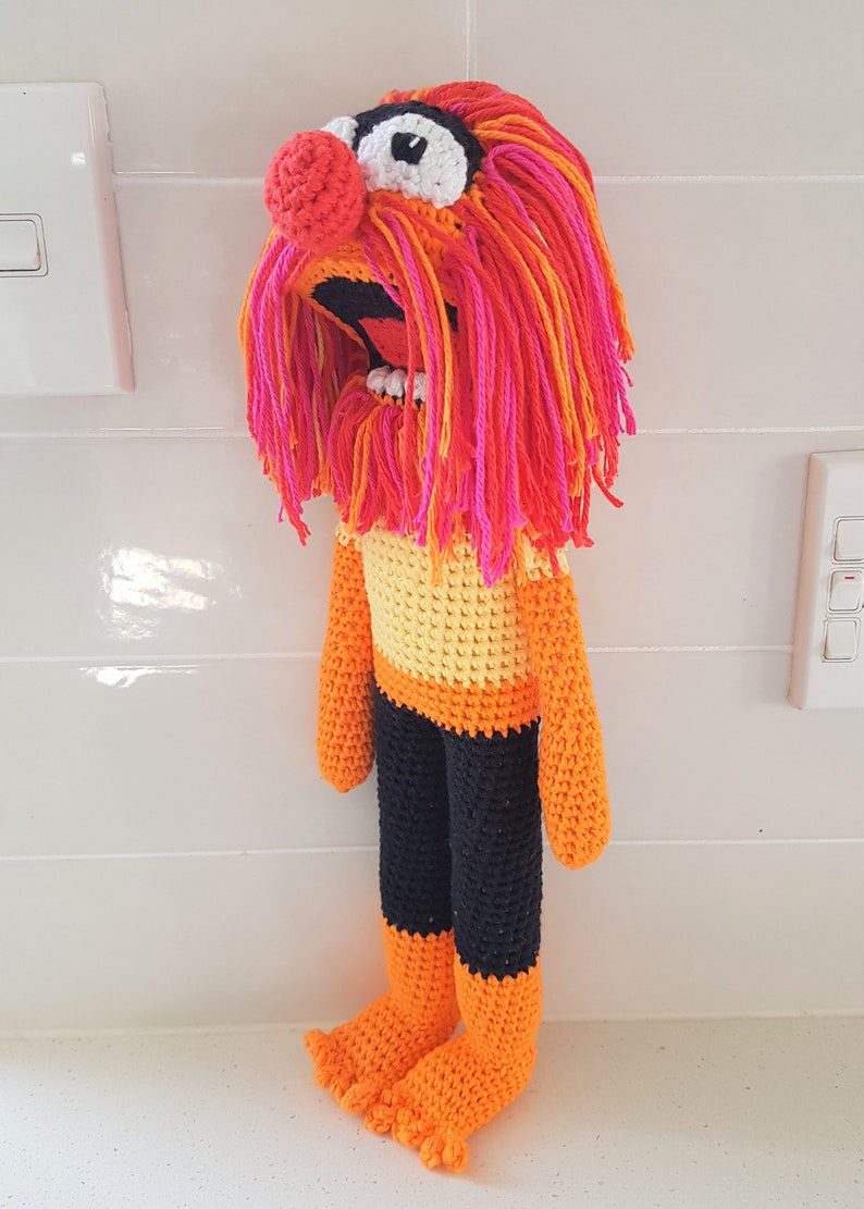 ANIMAL Muppet PDF Crochet Pattern The Muppet Show The Electric Mayhem image 3