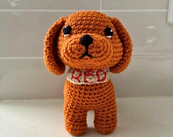Hand Crocheted Cavalier King Charles Spaniel Dog Toy | 18cm Cotton Plush Puppy