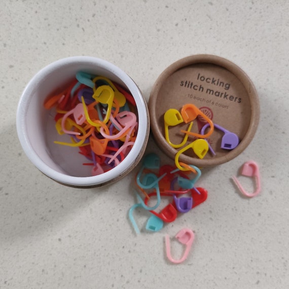 Set of 60 Stitch Markers | Yarn Gifts Accessories | Progress Keepers