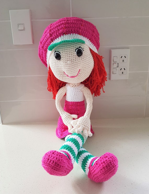 Hand Crocheted Strawberry Shortcake