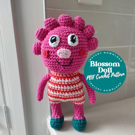 Blossom Doll Crochet Pattern: Noodle & Pals Inspired (PDF Pattern)
