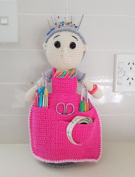 Hand Crocheted Crafter Granny
