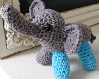 Hand Crocheted Ellie the Elephant
