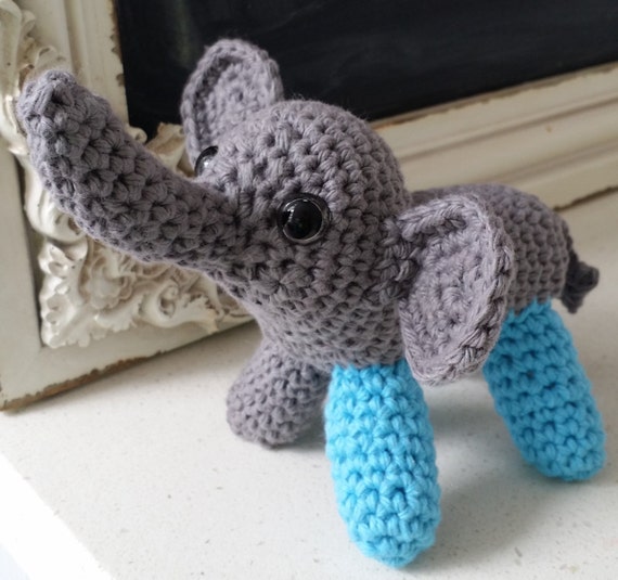 Hand Crocheted Ellie the Elephant